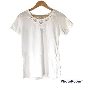OLEG CASSINI SPORT White Cotton T-Shirt S